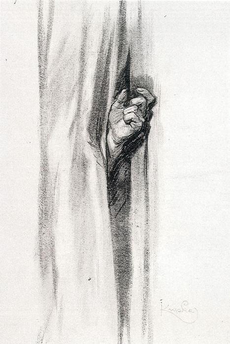 Study Illustration For''the Raven''by A. Poe — František Kupka