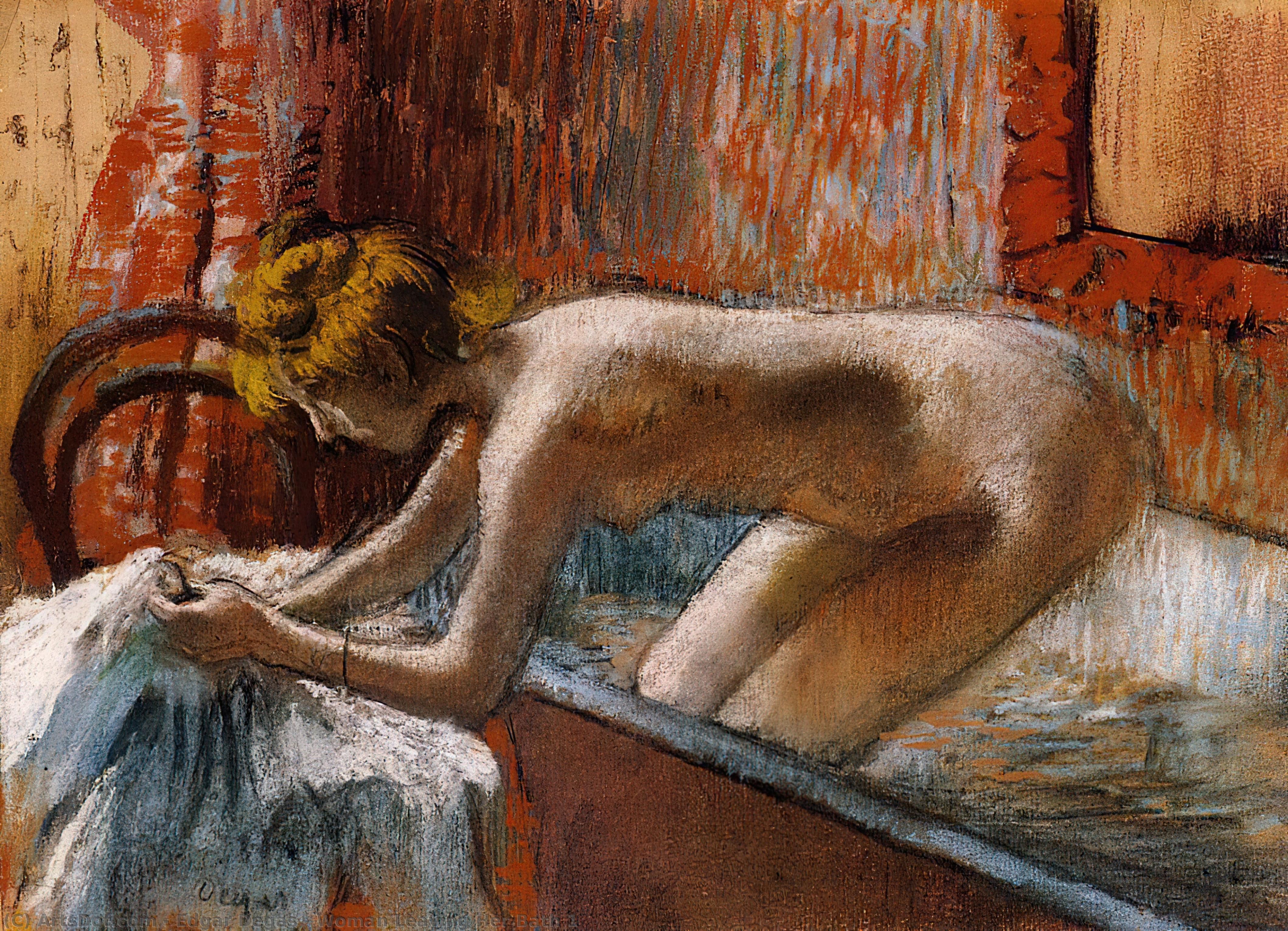 Woman Leaving Her Bath 1 — Edgar Degas