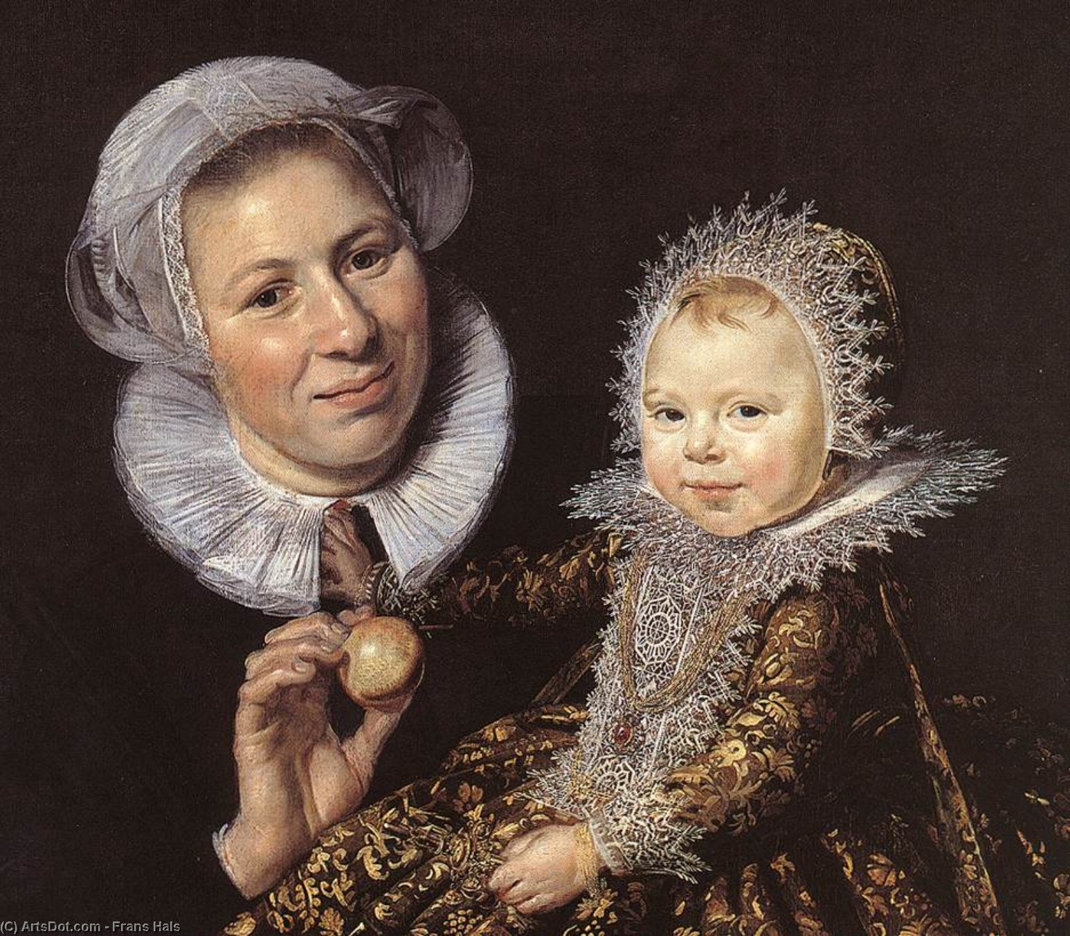 Catharina Hooft With Her Nurse (detail) — Frans Hals I