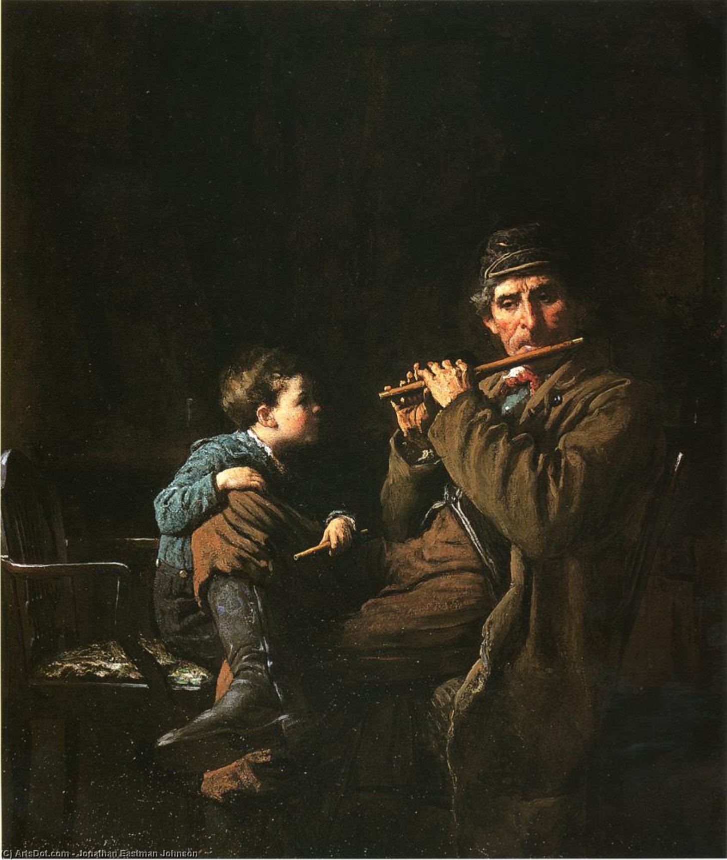 The Earnest Pupil (also Known As The Fifers) — Jonathan Eastman Johnson