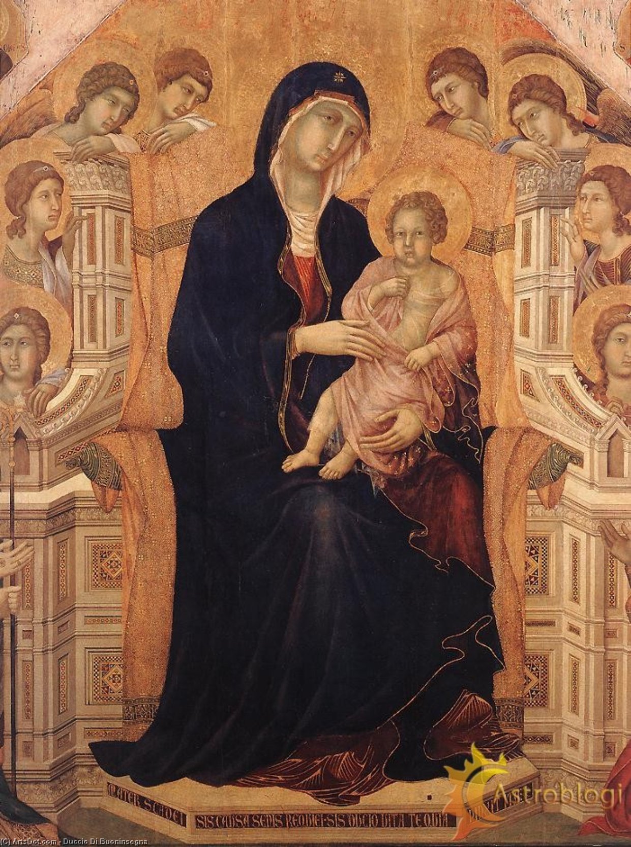 Maestà (detail) — Duccio Di Buoninsegna