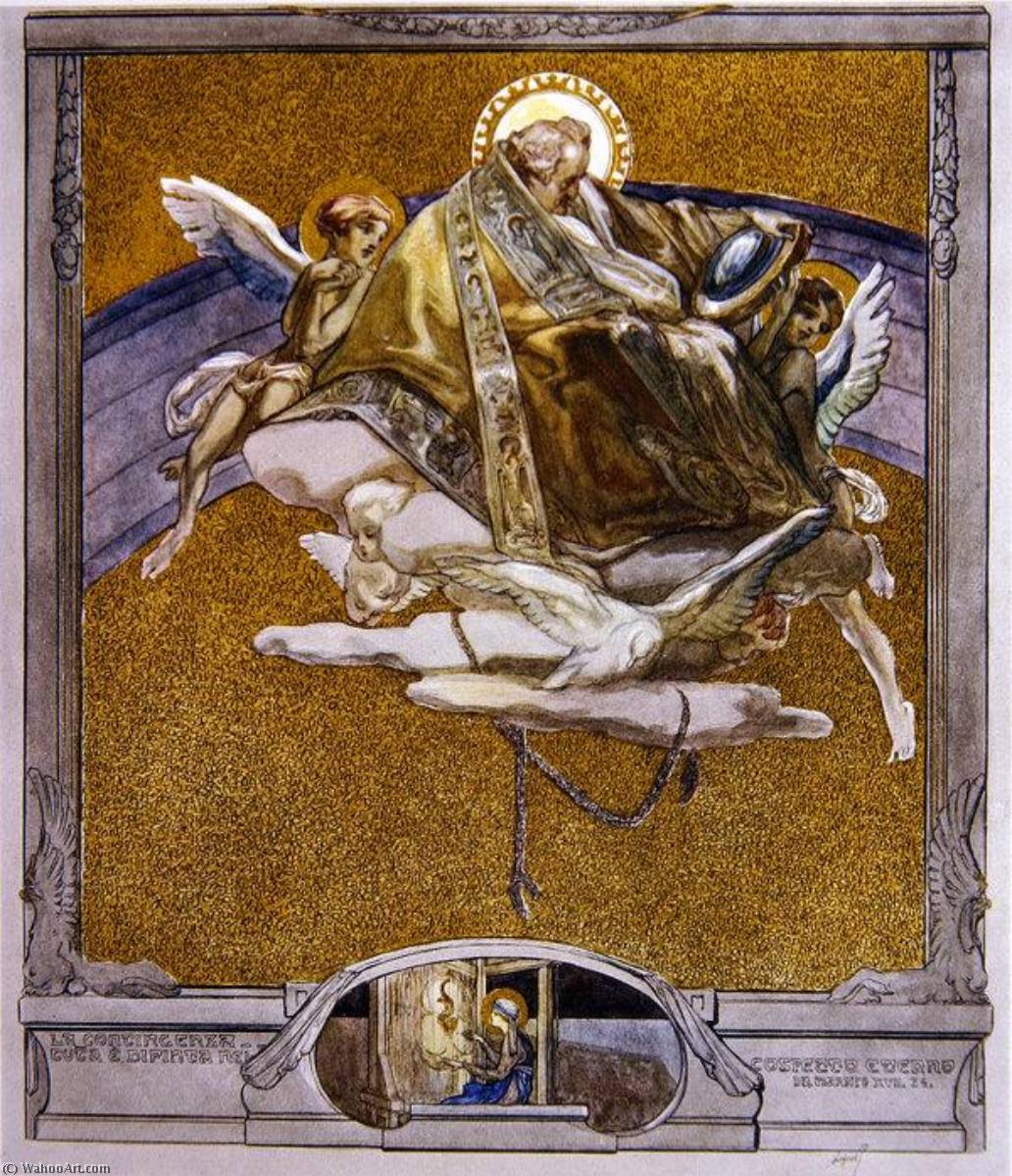 Illustration From Dante's 'divine Comedy', Paradise, Canto Xvii — Franz Von Bayros
