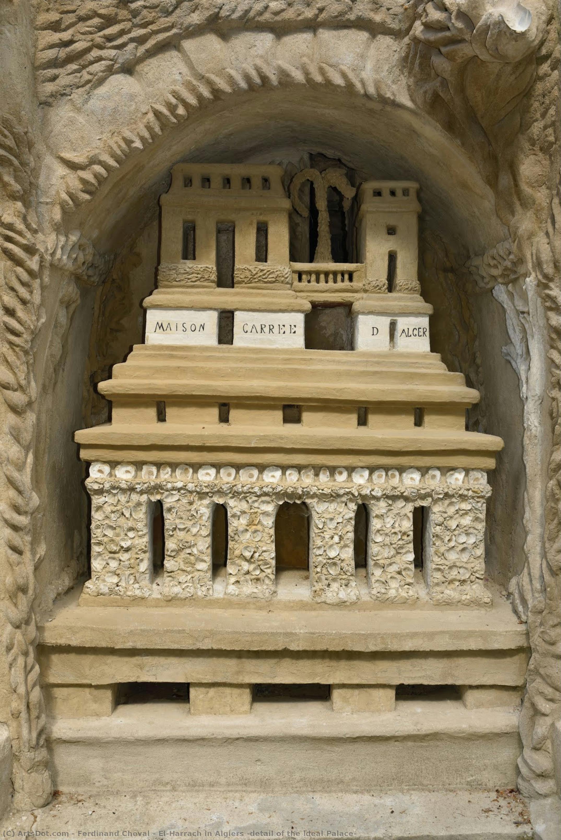 El-harrach In Algiers (detail Der Idepalace) — Ferdinand Cheval