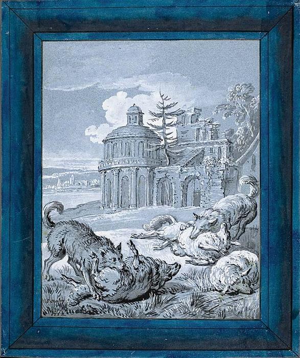Wolves Attacking Sheep — Jean-baptiste Oudry