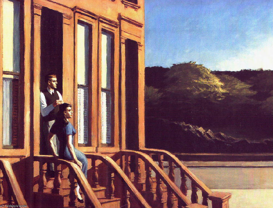 Sunlight On Brownstones , The Brooklyn Museum, — Edward Hopper