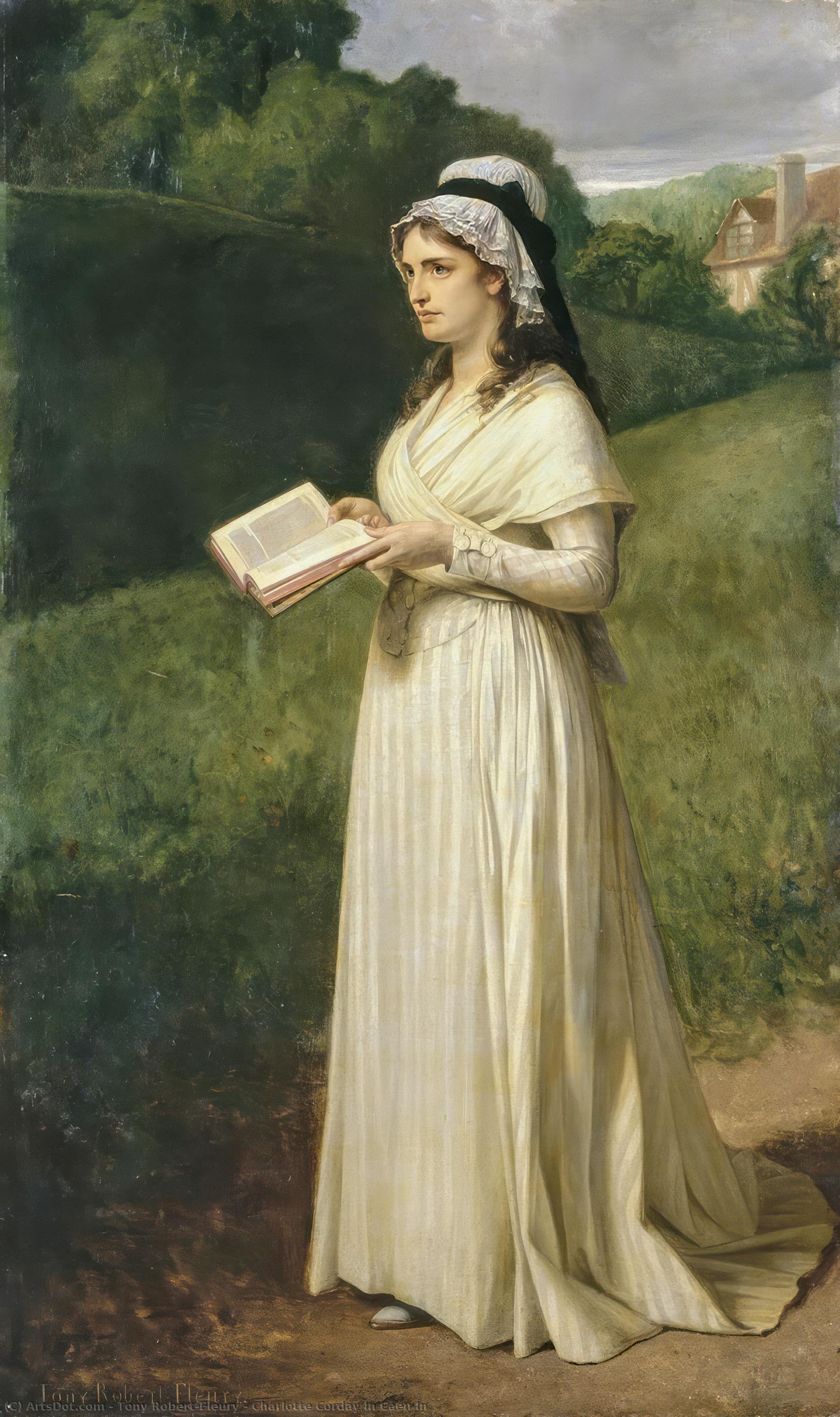 Charlotte Corday In Caen In — Tony Robert-fleury