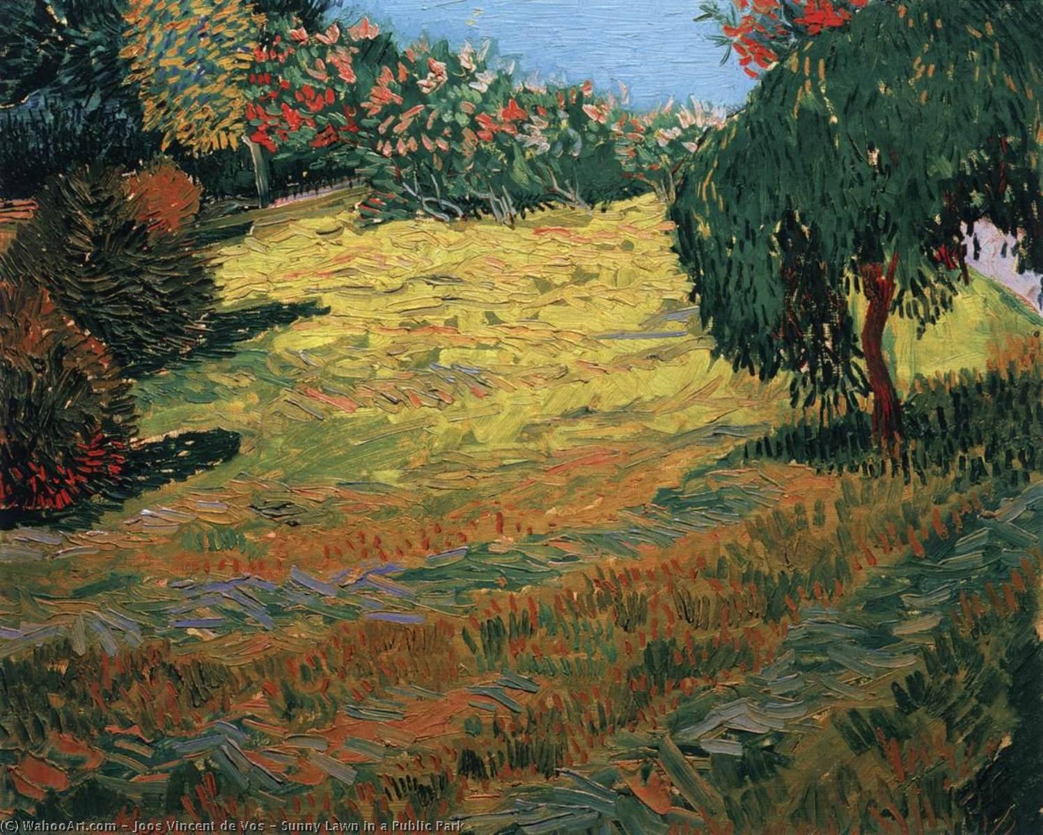 Sunny Lawn In A Public Park — Joos Vincent De Vos