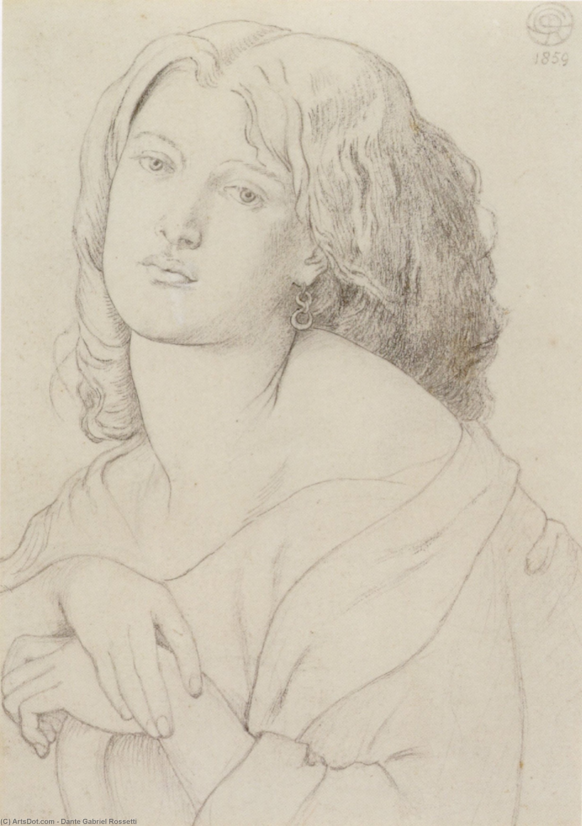Portrait Of Fanny Cornforth — Dante Gabriel Rossetti