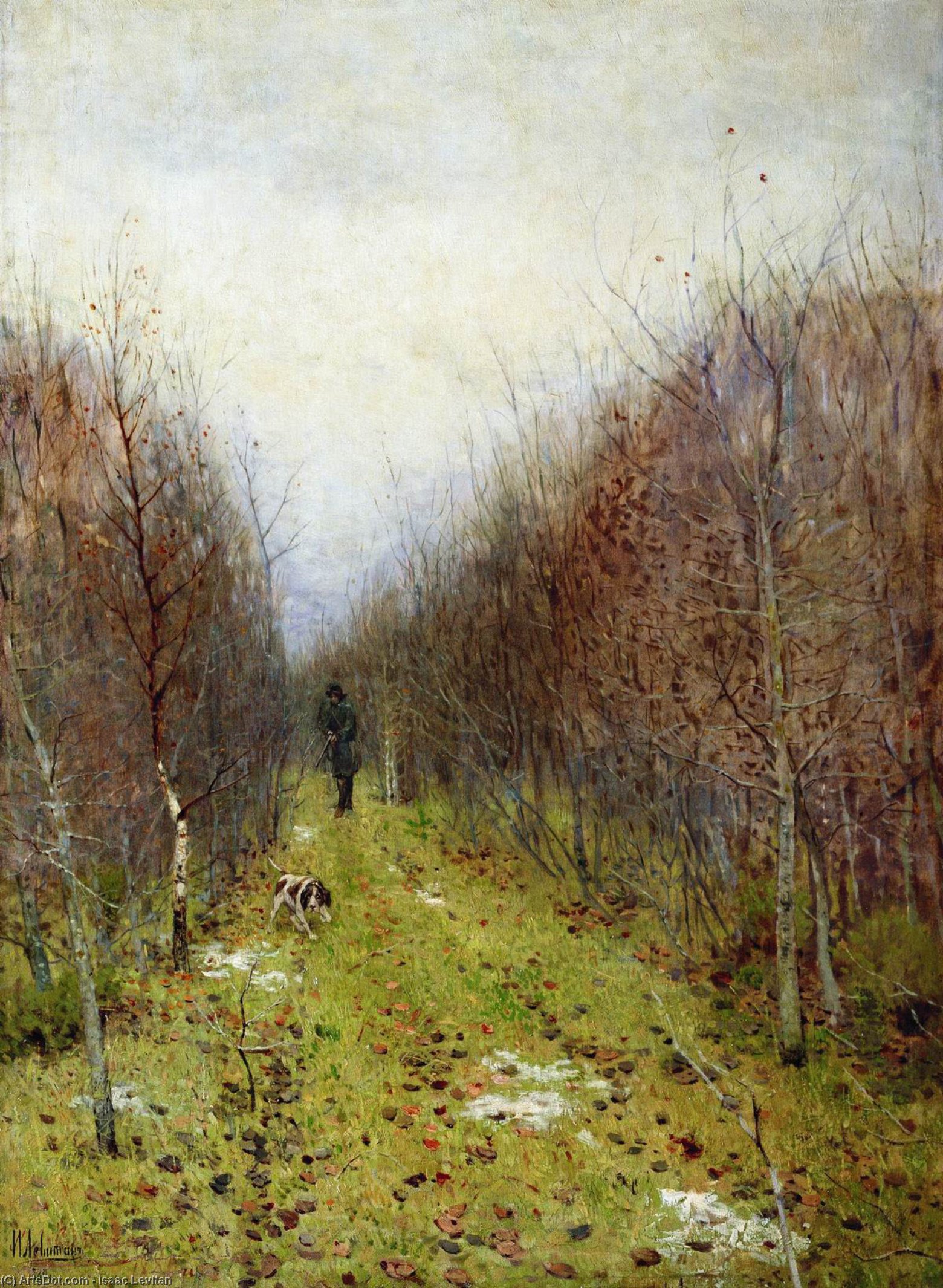 Autumn Landscape With Hunter — Isaak Ilyich Levitan