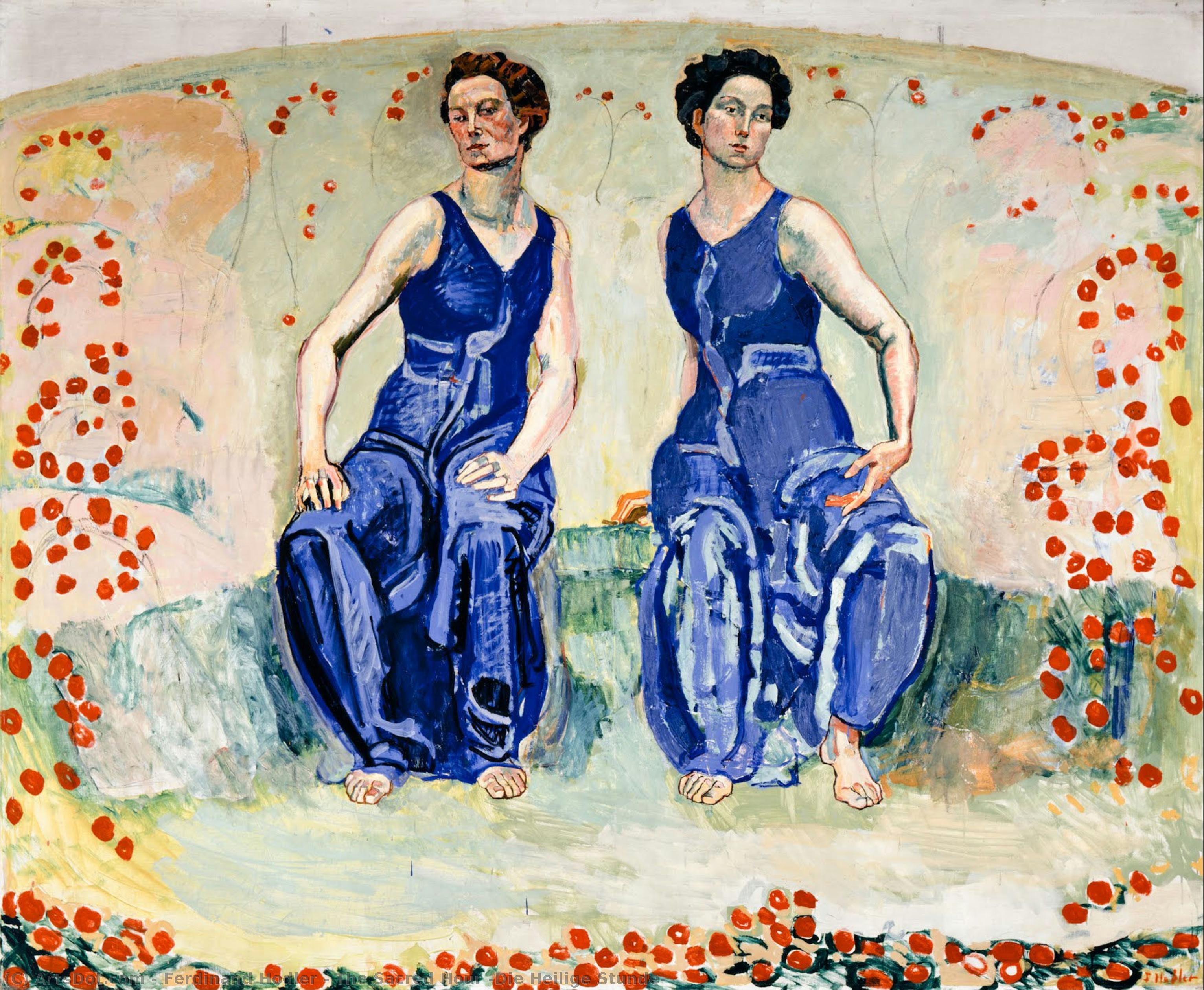 The Sacred Hour (die Heilige Stunde) — Ferdinand Hodler