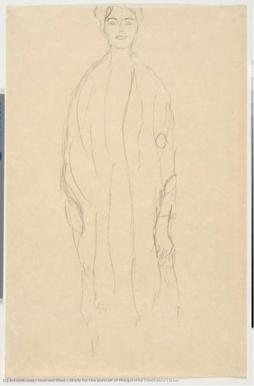 Study For The Portrait Of Margarethe Constance Lieser — Gustav Klimt