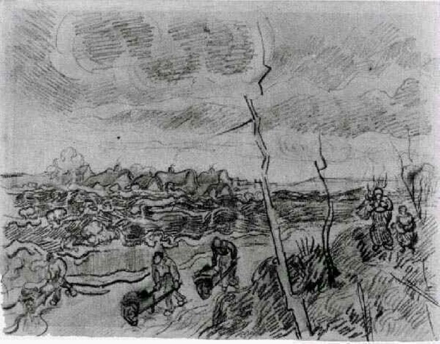 Landscape With Cottages — Vincent Willem Van Gogh