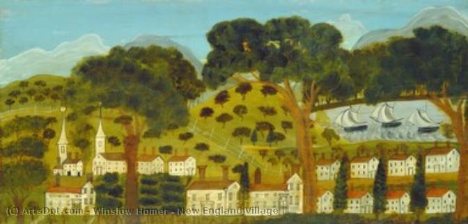 New England Village — Winslow Homer