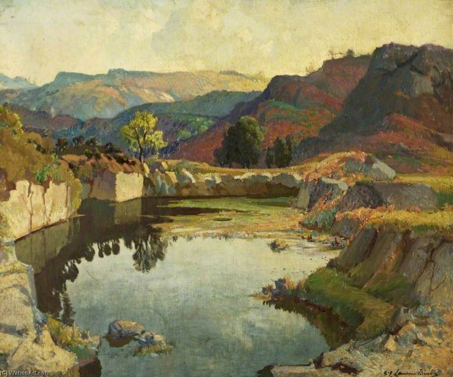 The Quarry Pool — Samuel John Lamorna Birch