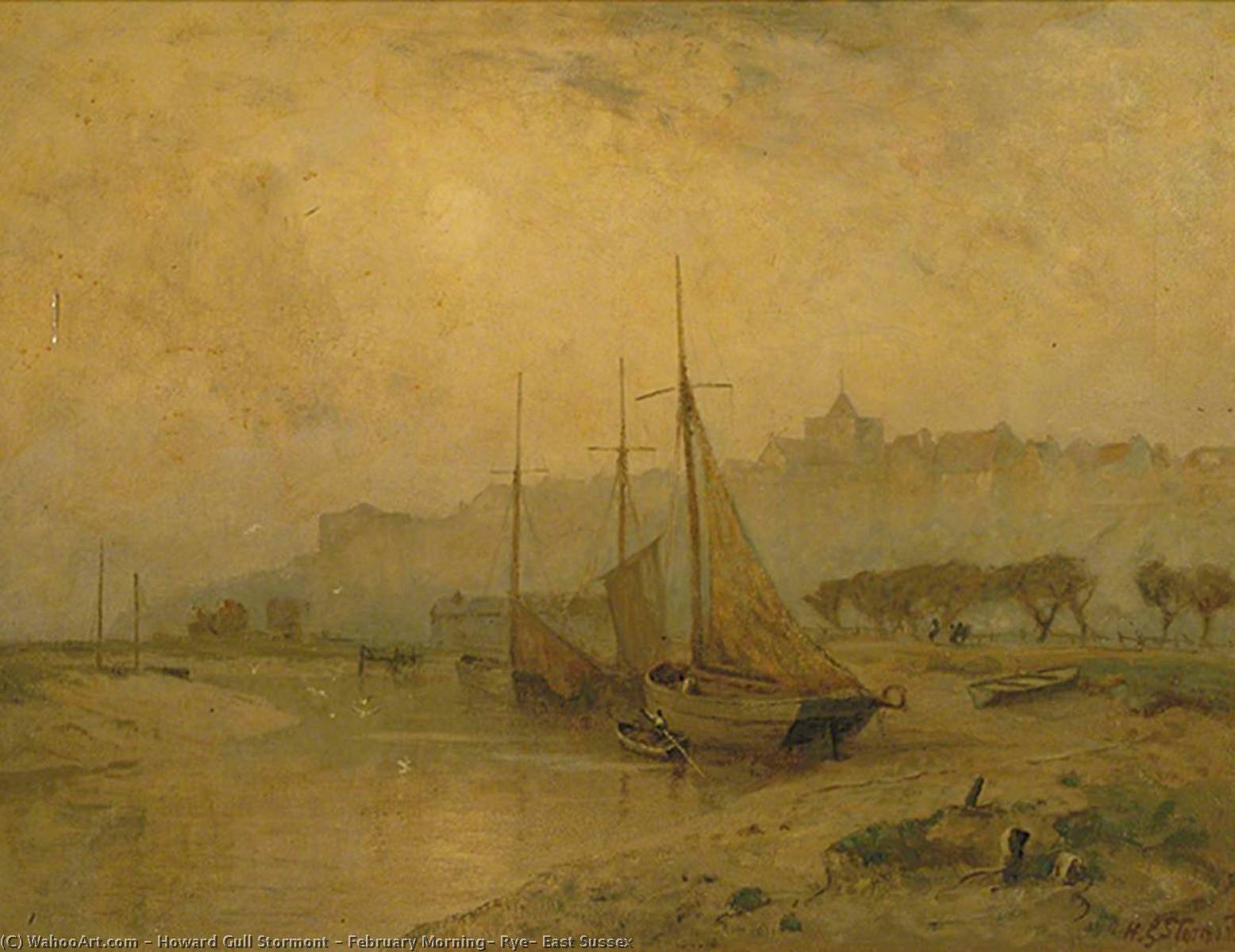 February Morning, Rye, East Sussex — Howard Gull Stormont