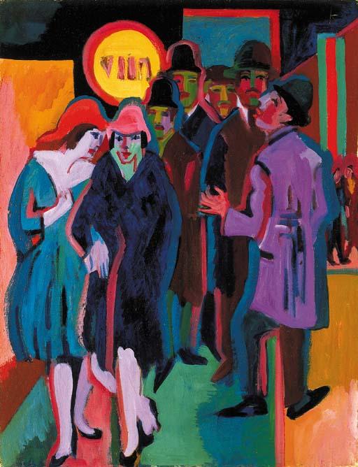 Nocturnal Street Scene — Ernst Ludwig Kirchner