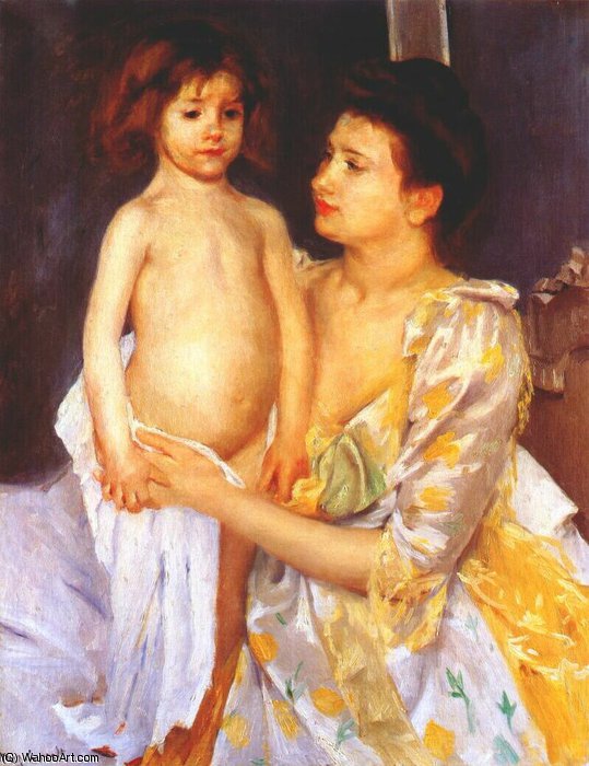 Jules Being Dried By His Mother — Mary Stevenson Cassatt