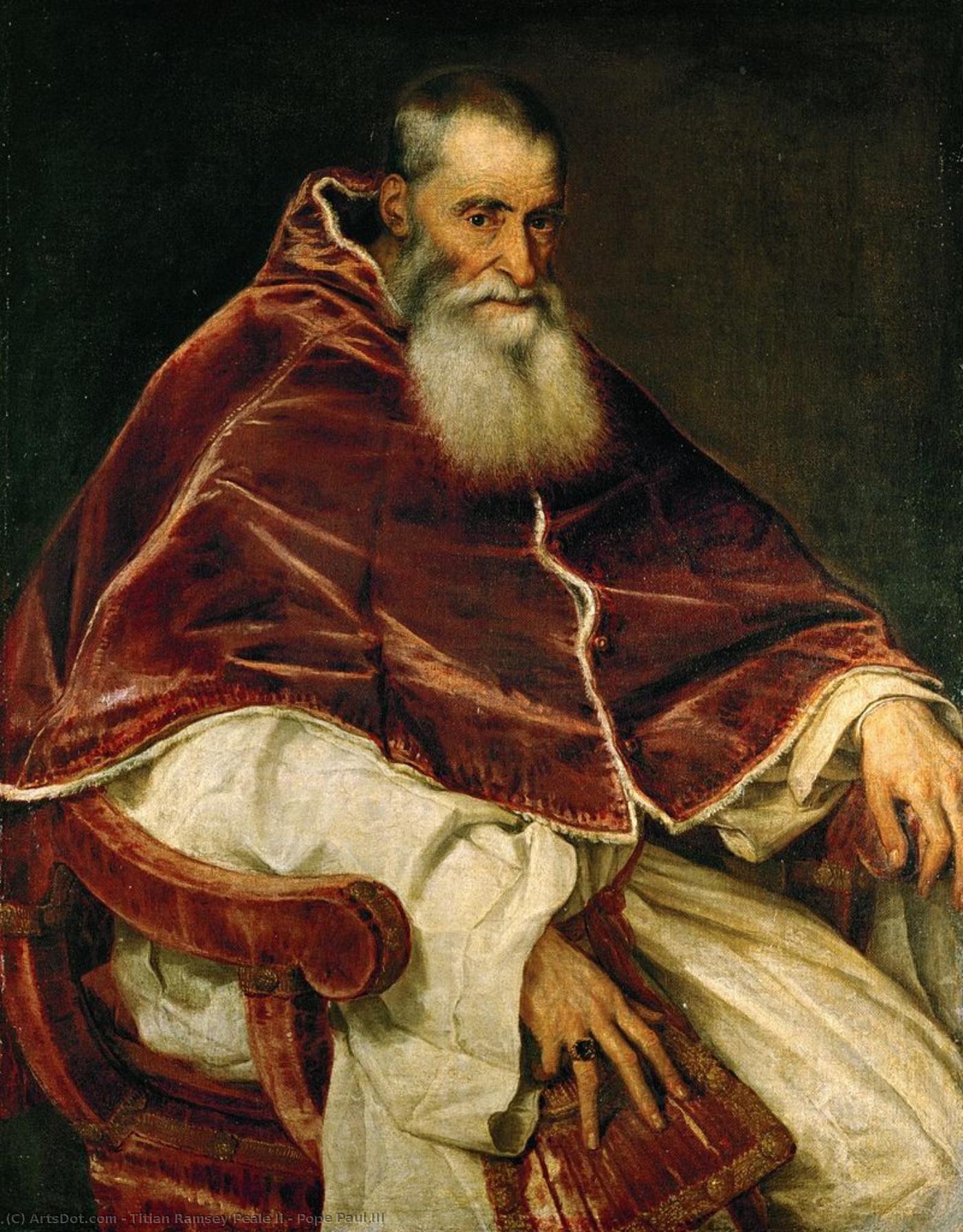 Pope Paul Iii — Titian Ramsay Peale Ii