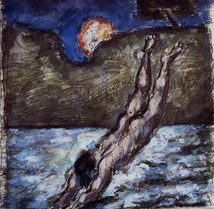 Woman Diving Into Water — Paul Cézanne