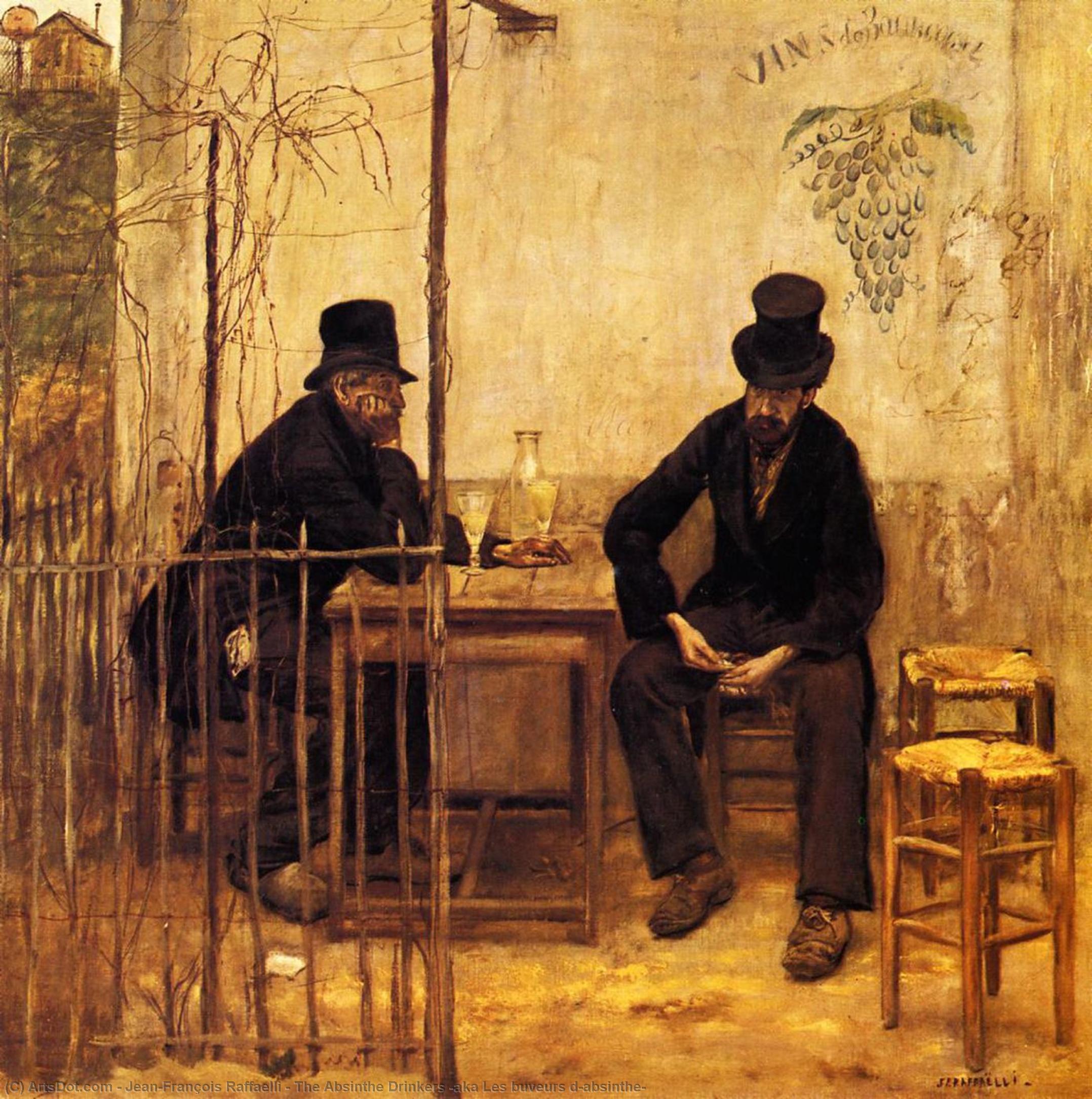 The Absinthe Drinkers (aka Les Buveurs D'absinthe) — Jean-françois Raffaelli