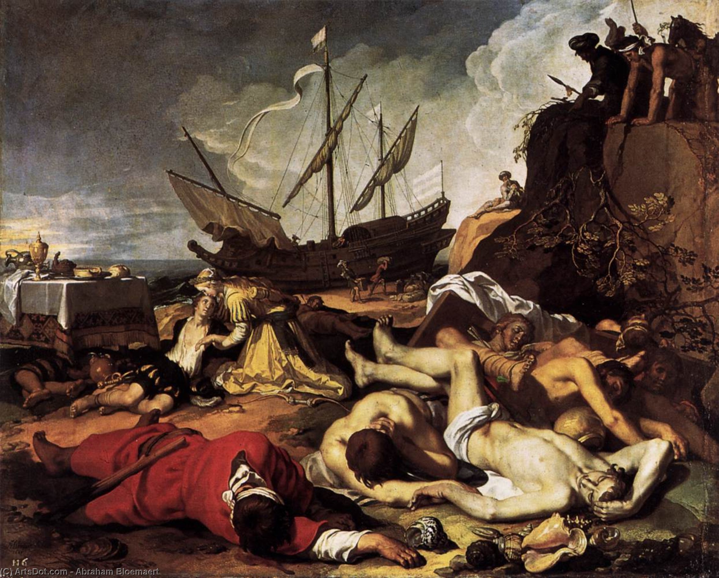 Charikleia And Theagenes — Abraham Bloemaert