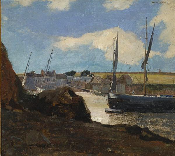 The Port Of Morgat — Odilon Redon