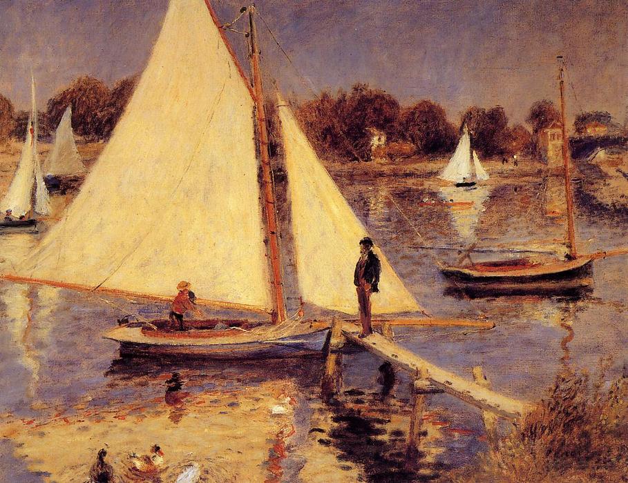 Sailboats At Argenteuil — Pierre-auguste Renoir