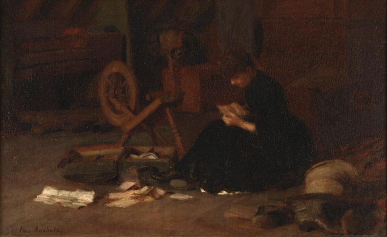 In A Garret — Thomas P Anshutz