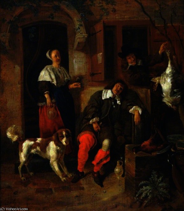 The Weary Sportsman — Gabriel Metsu