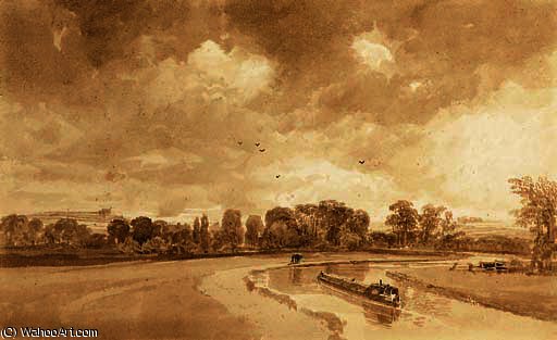 Scene On The Paddington Canal — Peter De Wint