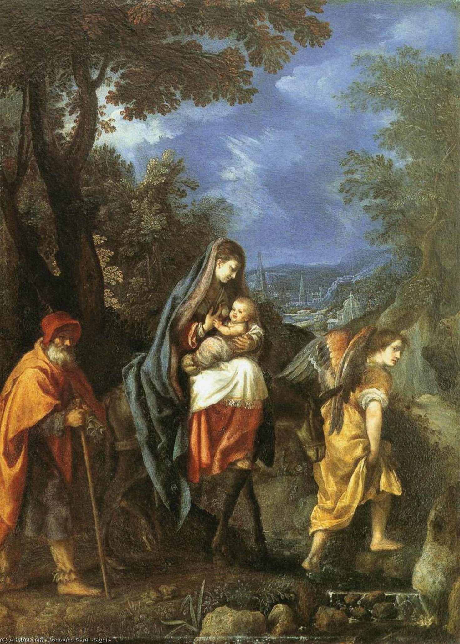 The Flight Into Egypt — Lodovico Cardi (cigoli)