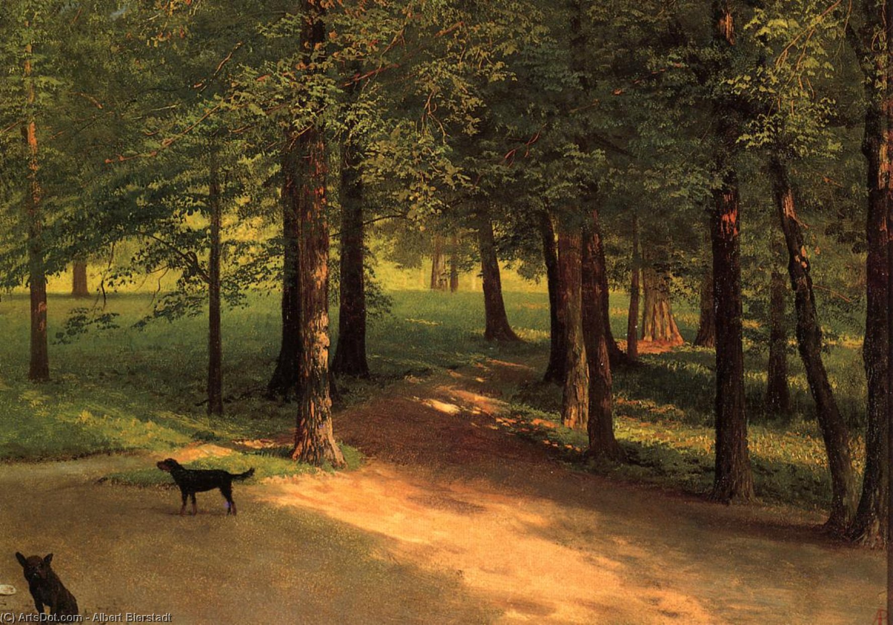Irvington Woods — Albert Bierstadt