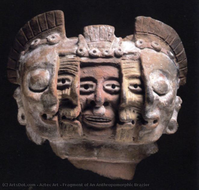 Fragment Of An Anthropomorphic Brazier — Aztec Empire