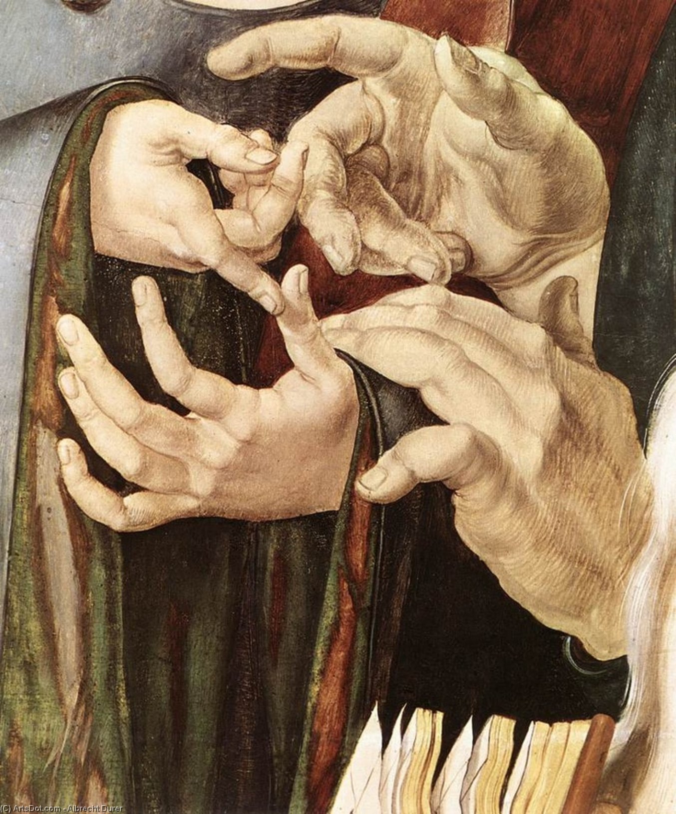 Christ Among The Doctors (detail) — Albrecht Dürer