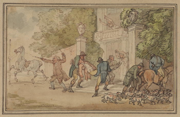 Return From The Hunt — Thomas Rowlandson