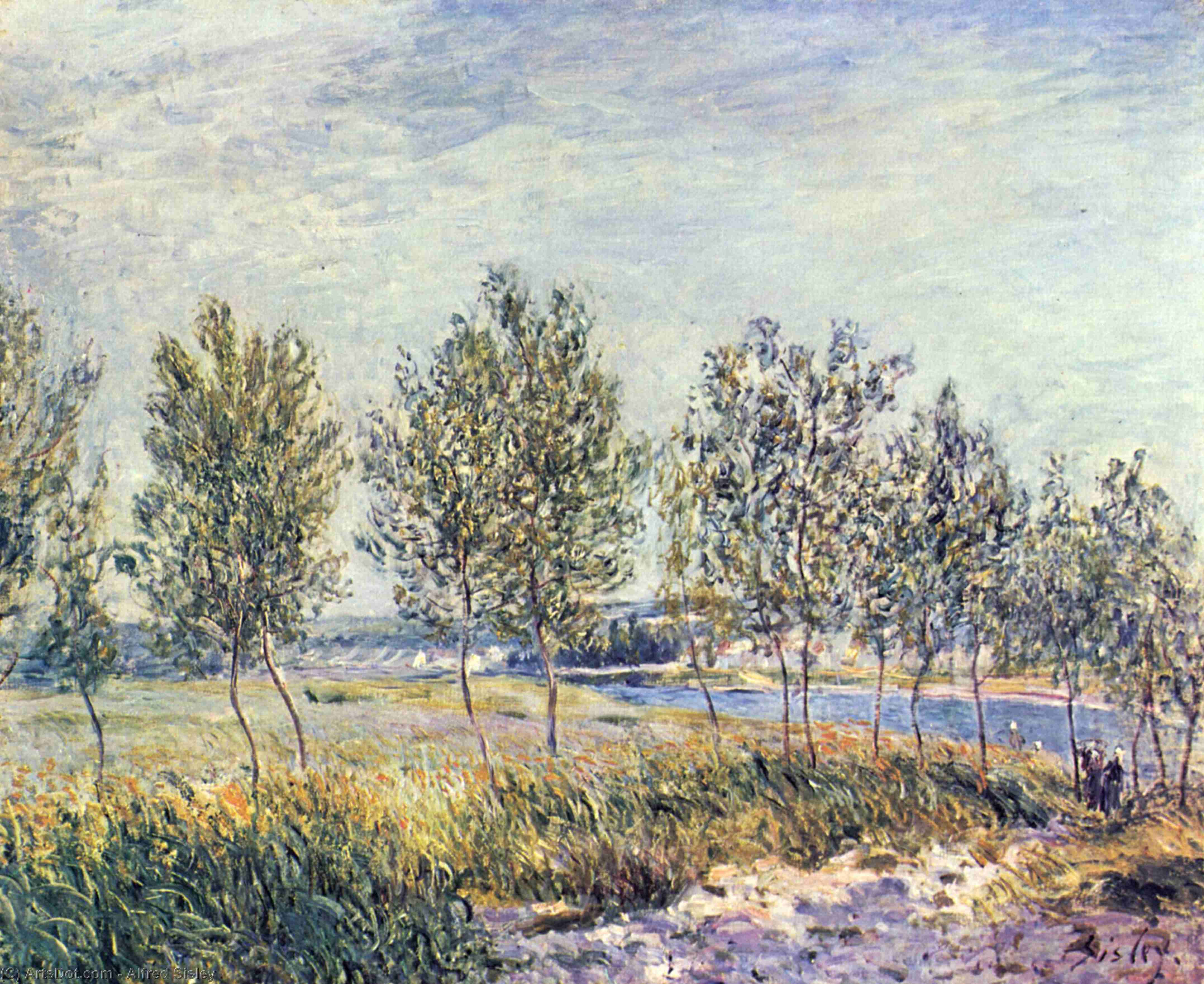 Wiese By — Alfred Sisley