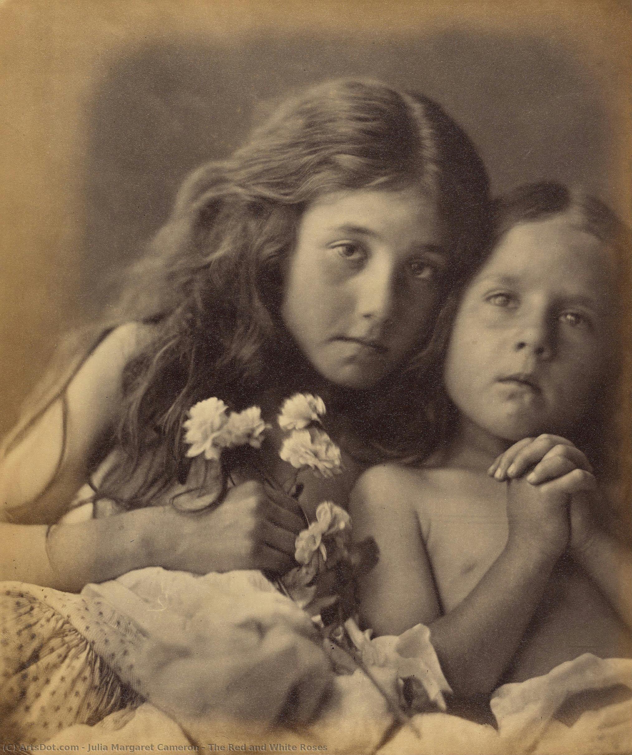 The Red And White Roses — Julia Margaret Cameron