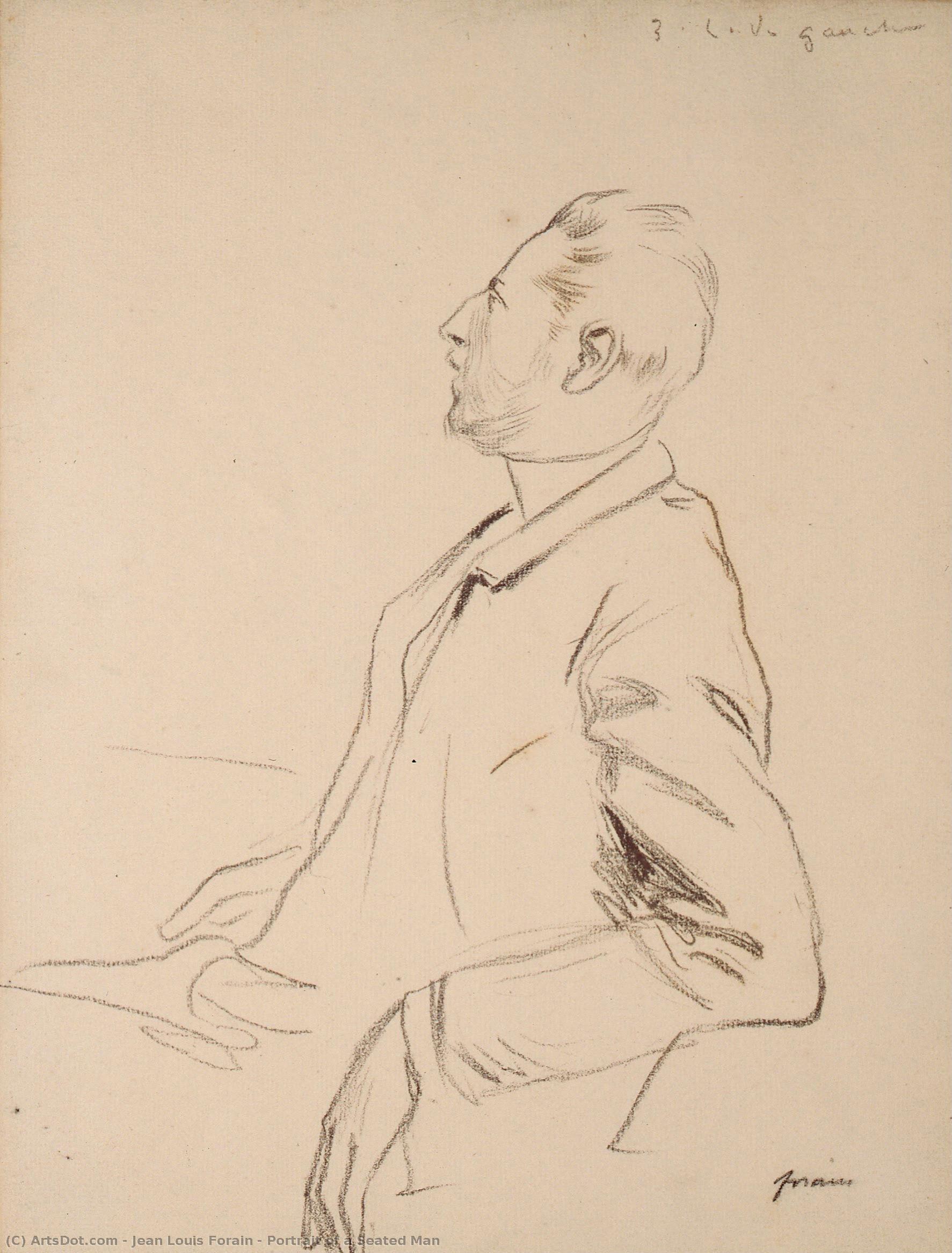 Portrait Of A Seated Man — Jean Louis Forain