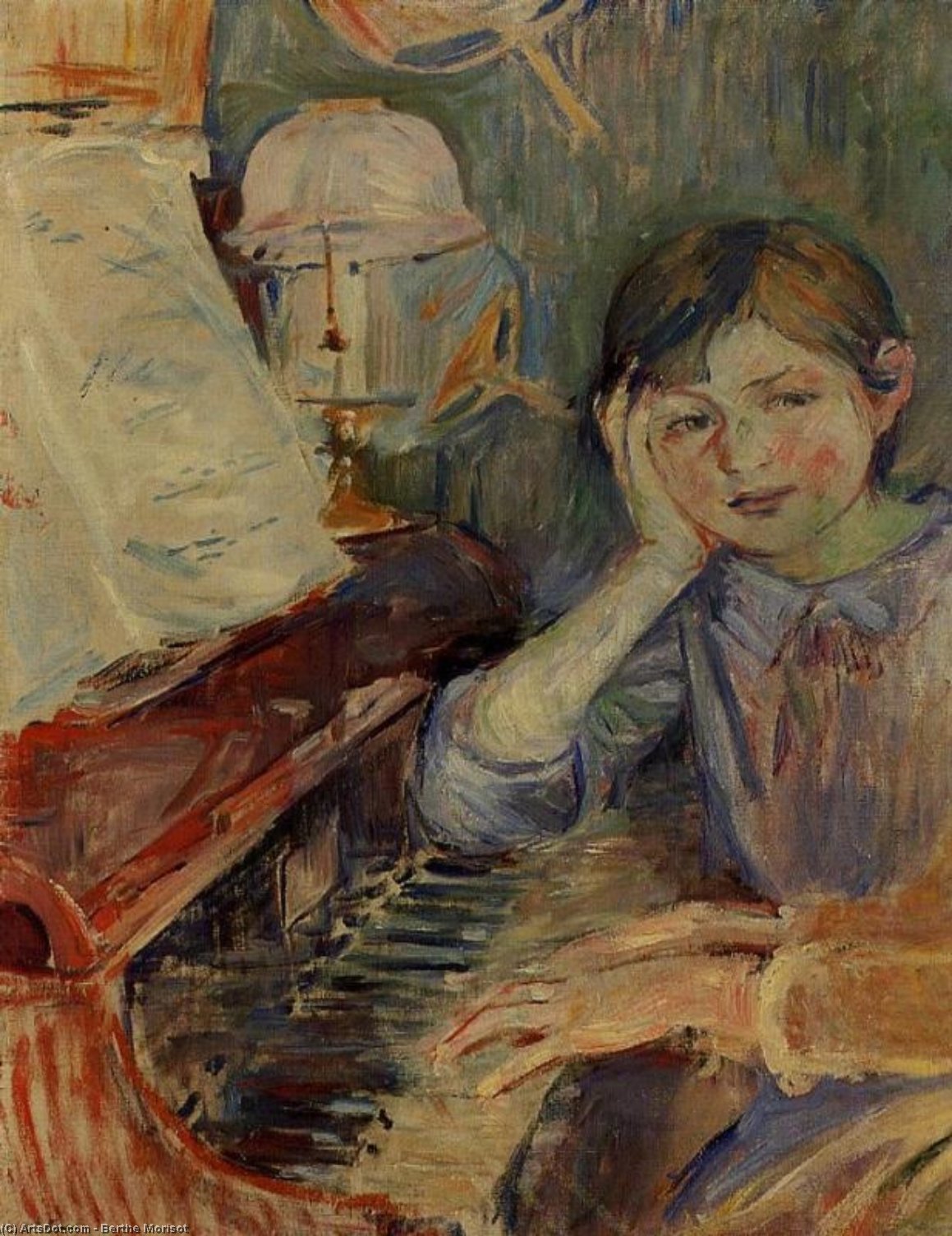 Julie Listening — Berthe Morisot