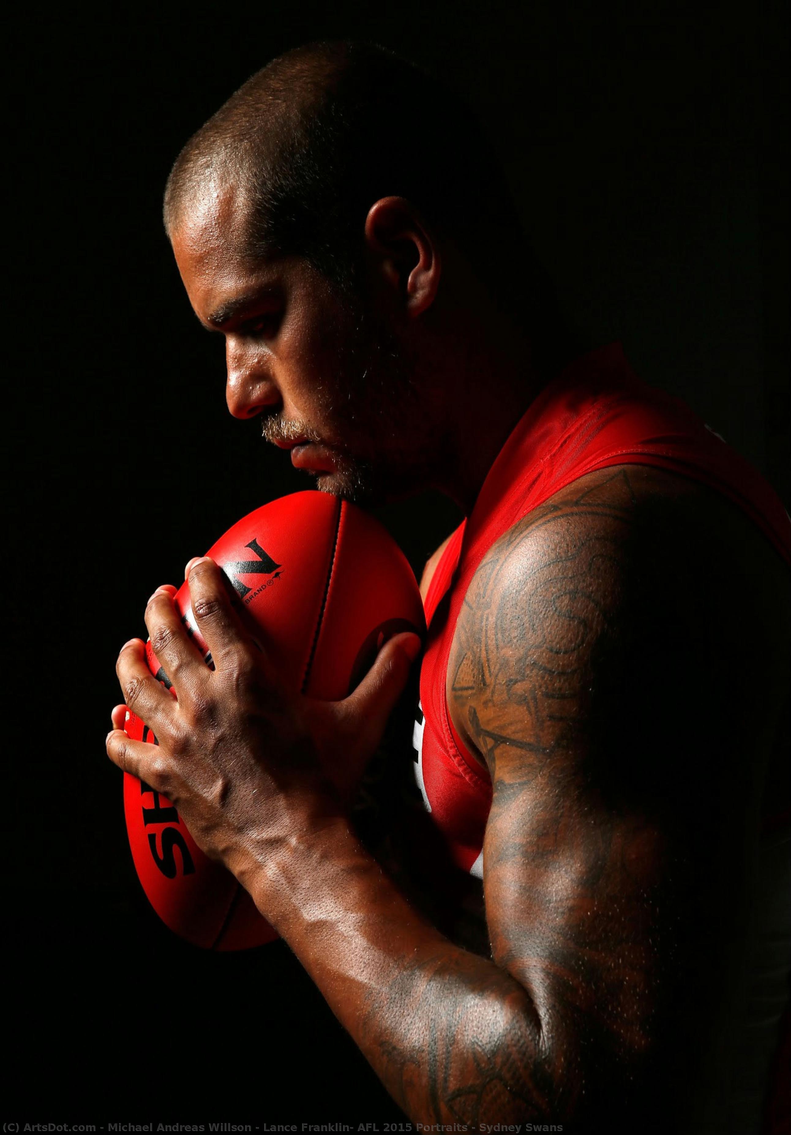 Lance Franklin, Afl 2015 Portraits - Sydney Swans — Michael Andreas Willson