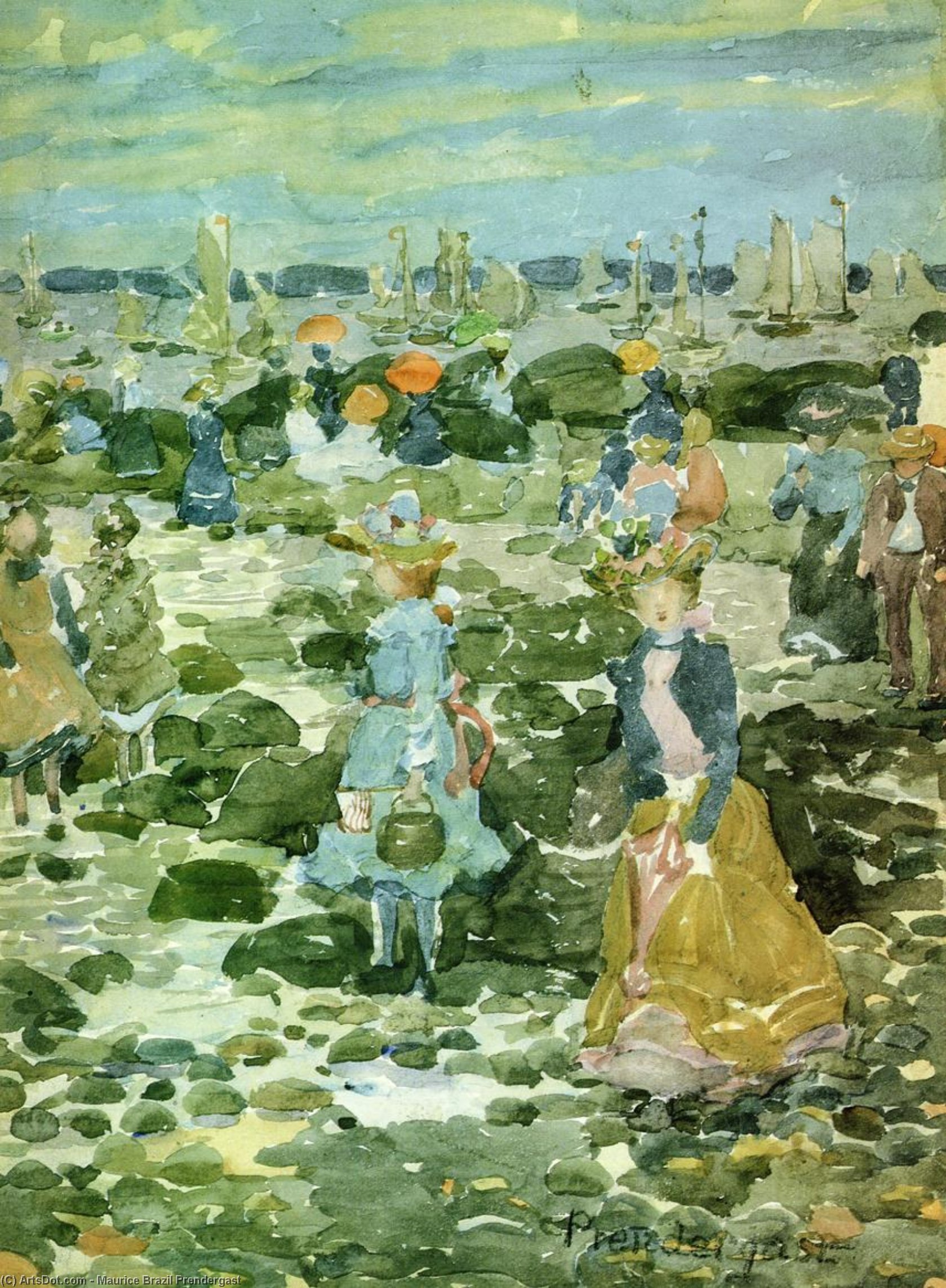 Low Tide — Maurice Brazil Prendergast