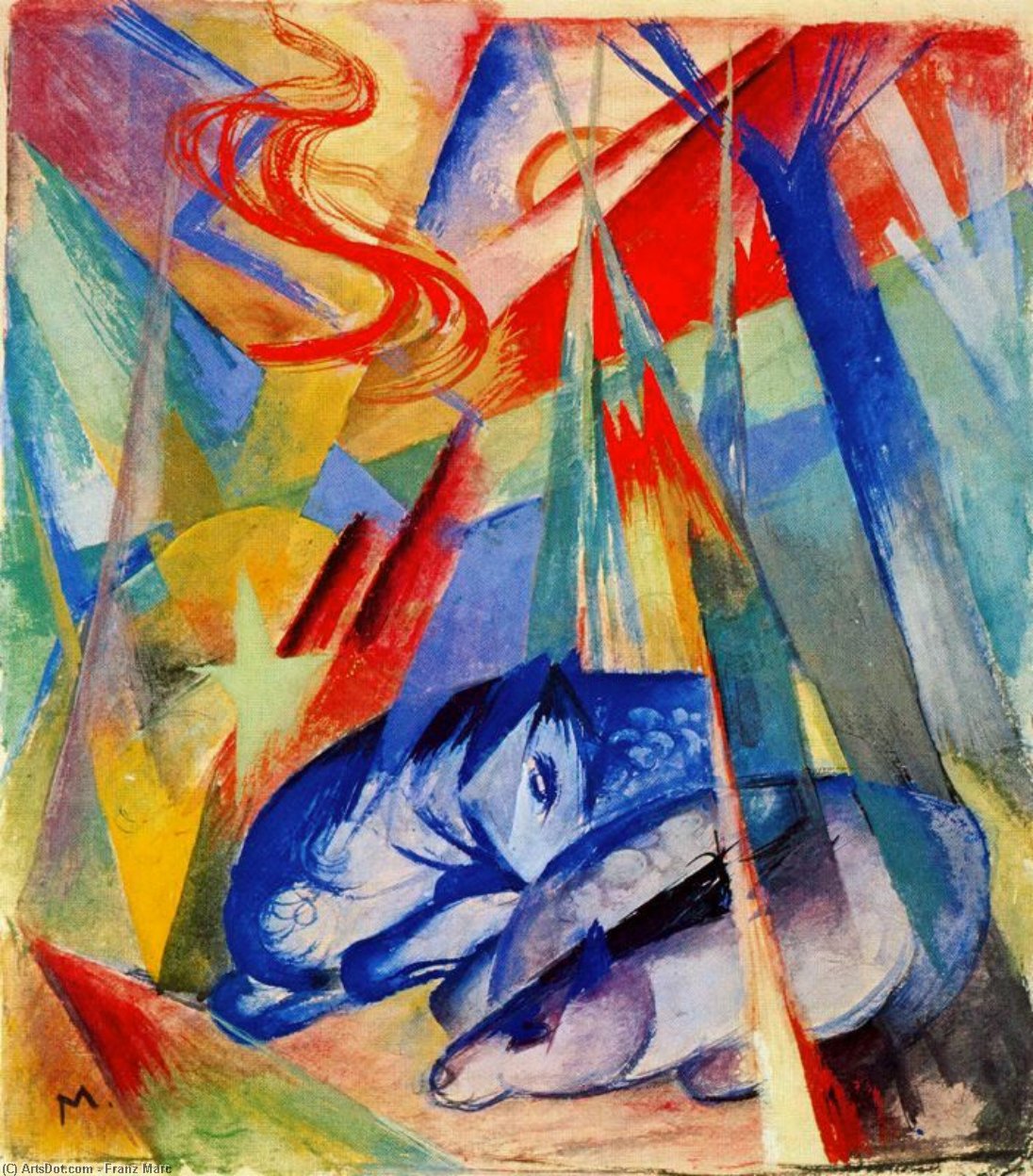 Sleeping Animals — Franz Marc