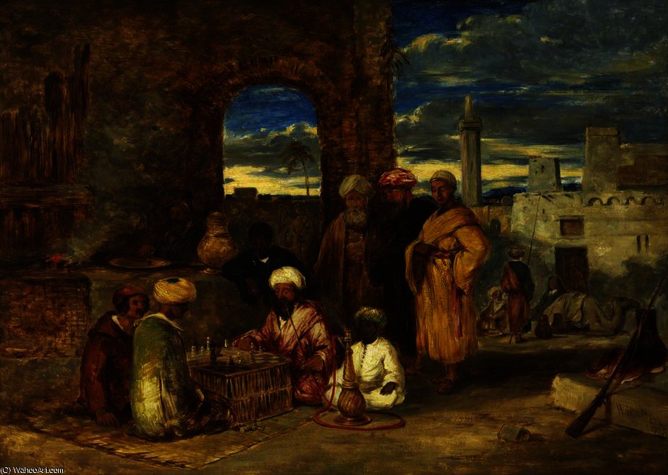 Arabs Playing Chess — William James Müller