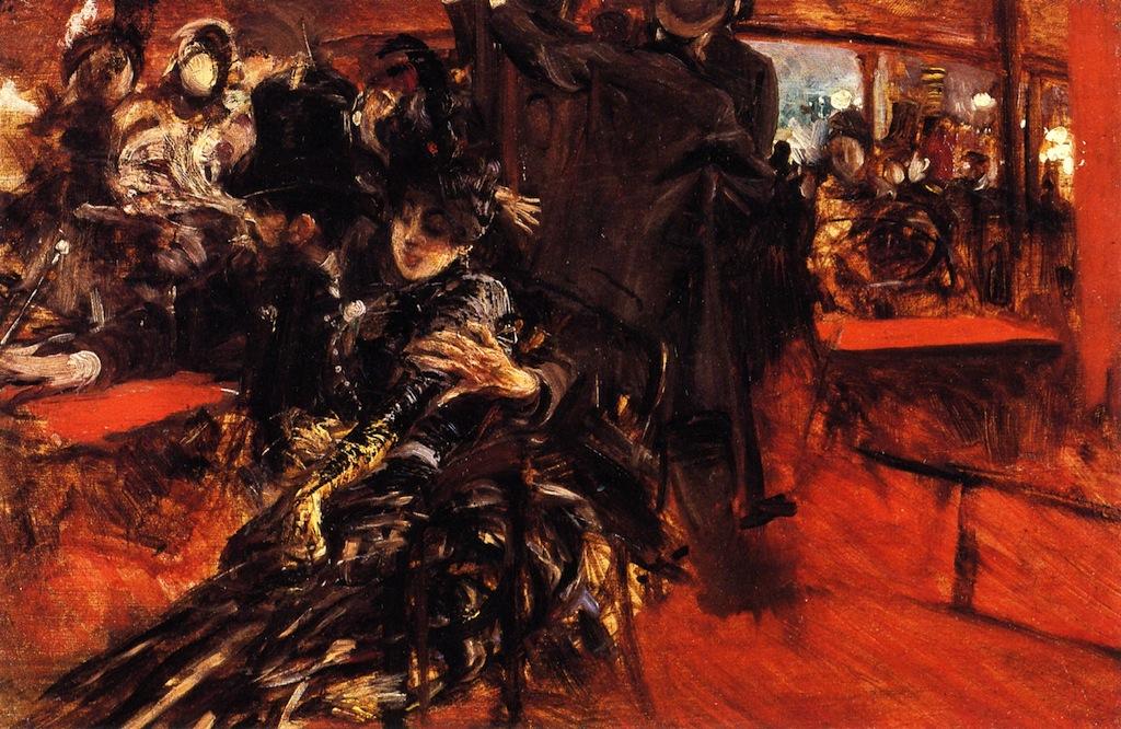 Couple In A Café — Giovanni Boldini