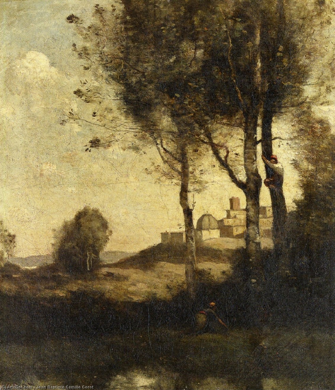 Les Denicheurs Toscans — Jean-baptiste-camille Corot