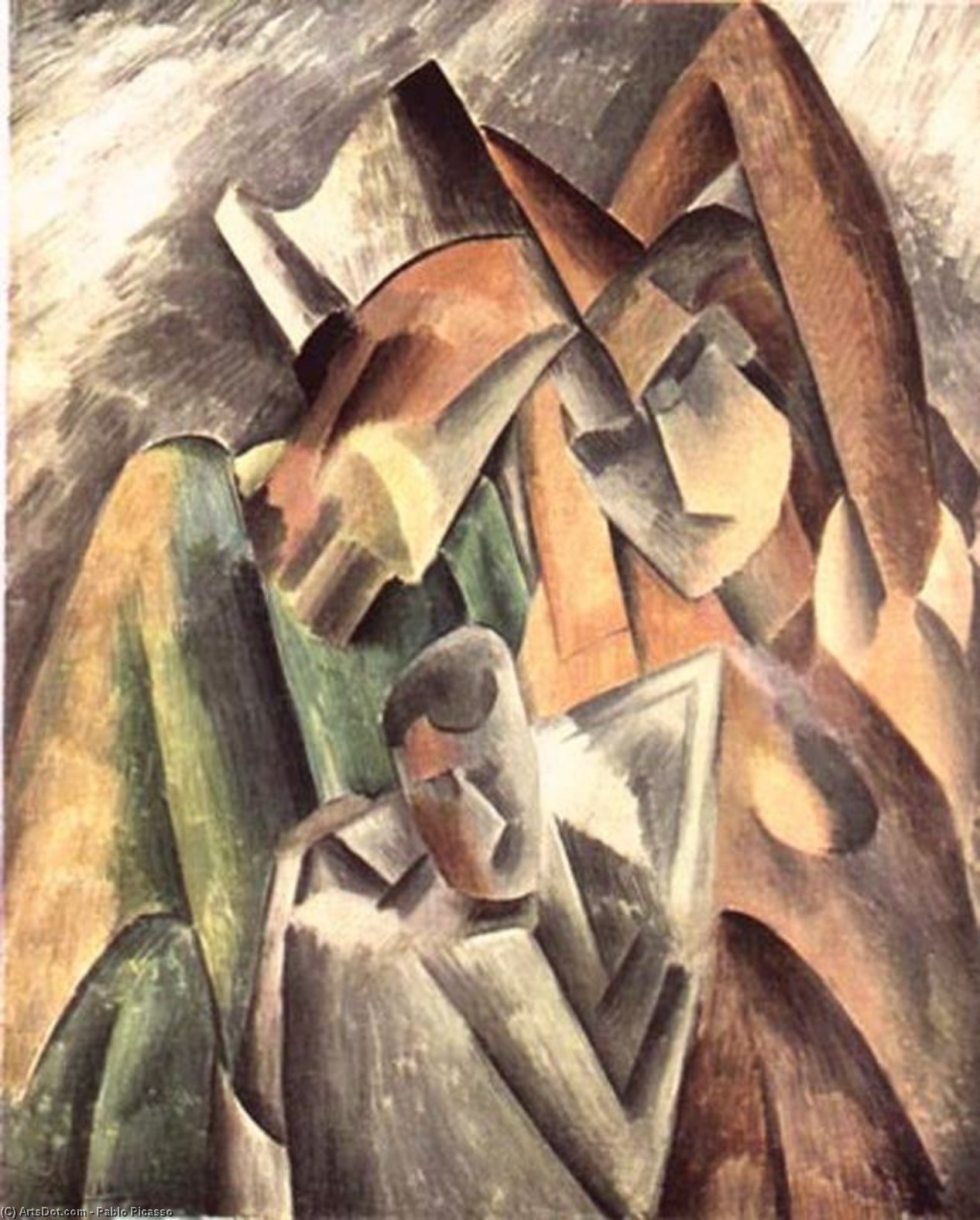 Harlequin And His Family — Pablo Picasso