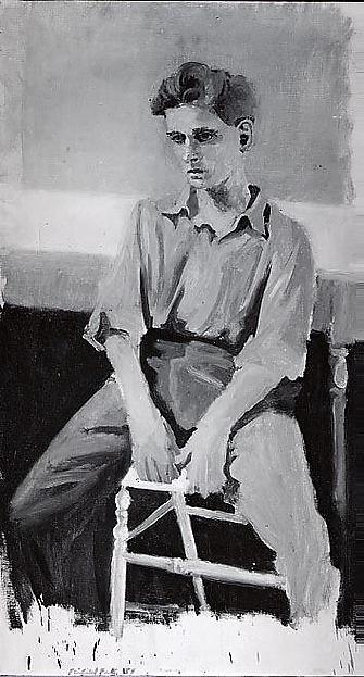Jerry On A Stool — Fairfield Porter
