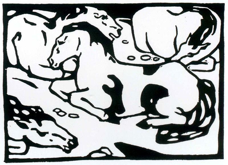 Resting Horses — Franz Marc