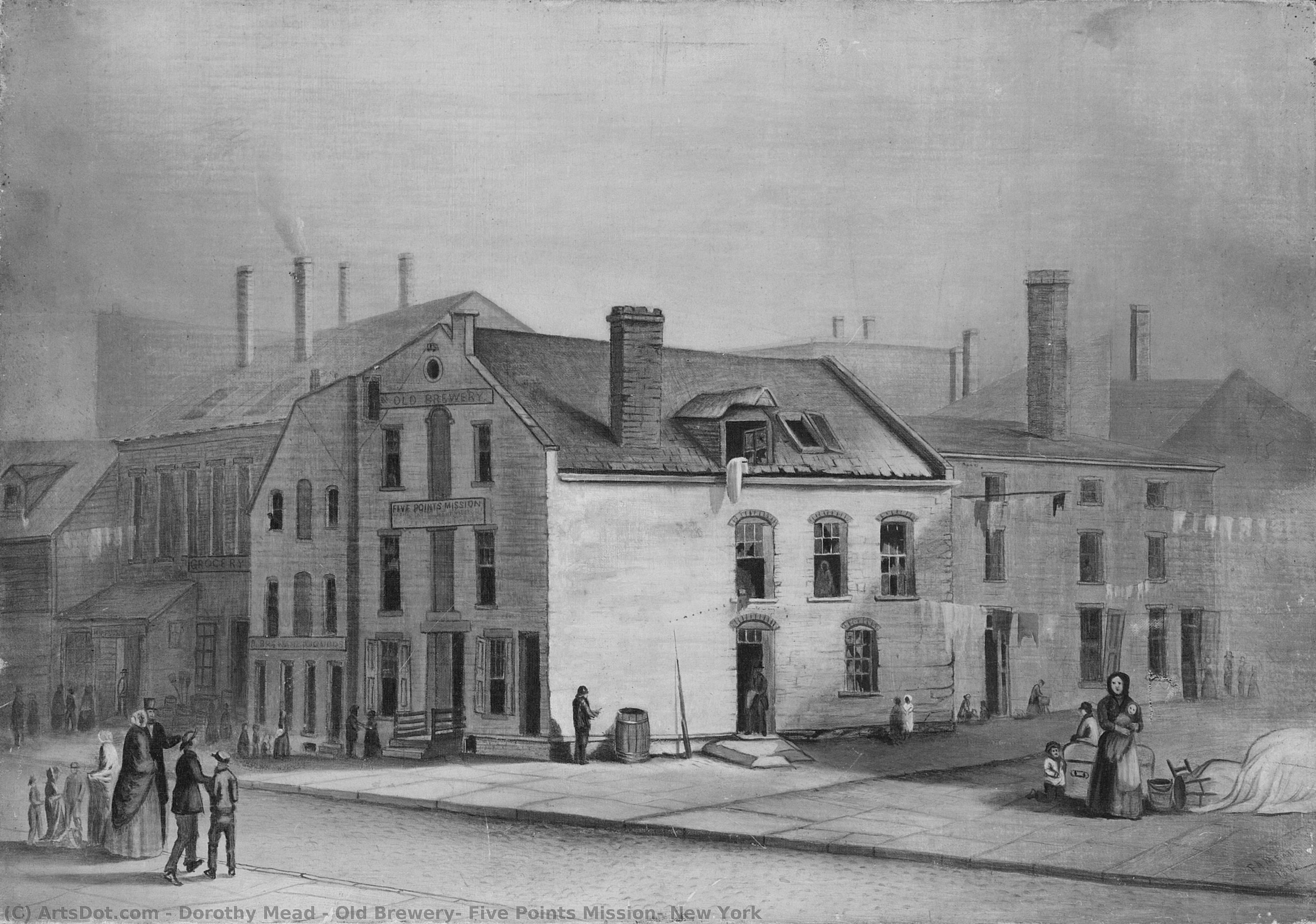 Old Brewery, Five Points Mission, New York — Dorothy Mead