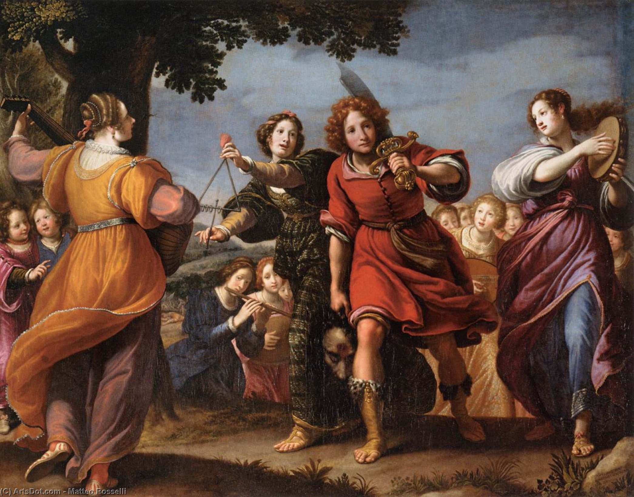 The Triumph Of David — Matteo Rosselli